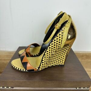 Sergio Rossi gold heels